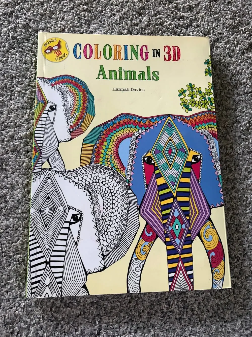 3D coloring book of animals